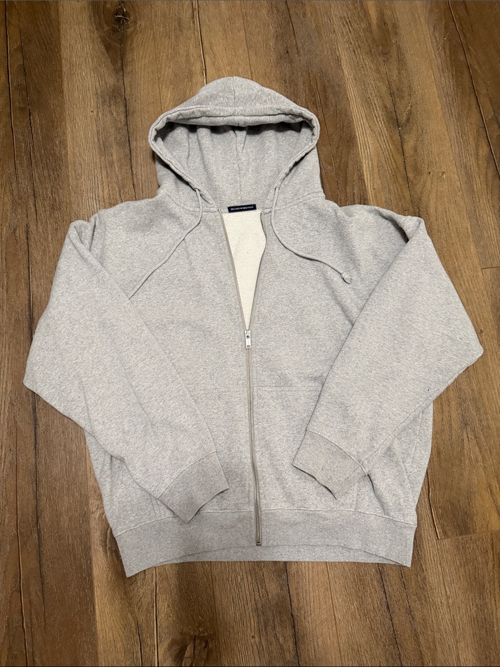 Brandy Melville Light Gray Christy Hoodie